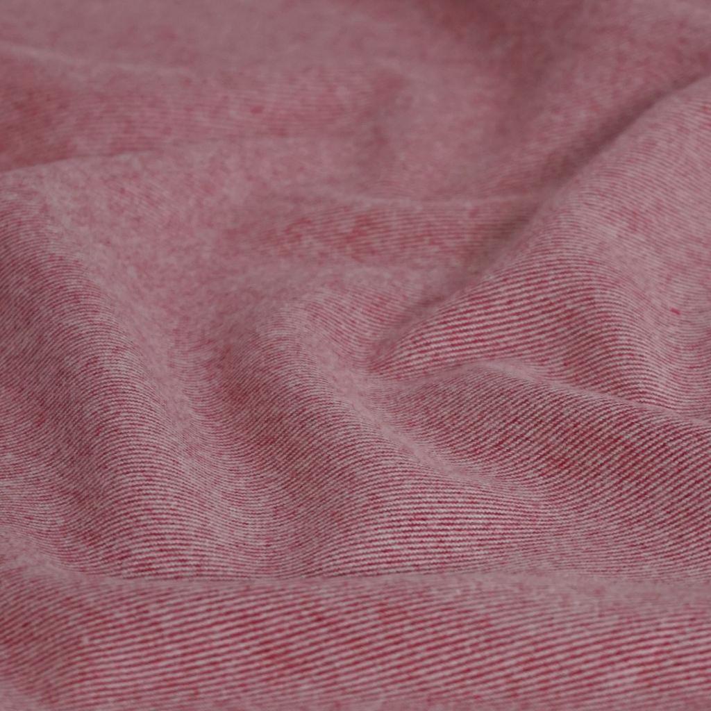 Flanell Baumwoll-Twill rot melange – Westfalenstoffe